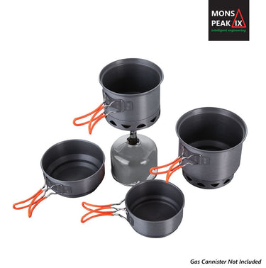 Mons Peak IX Wind Resistant Complete Cook Set with Stove